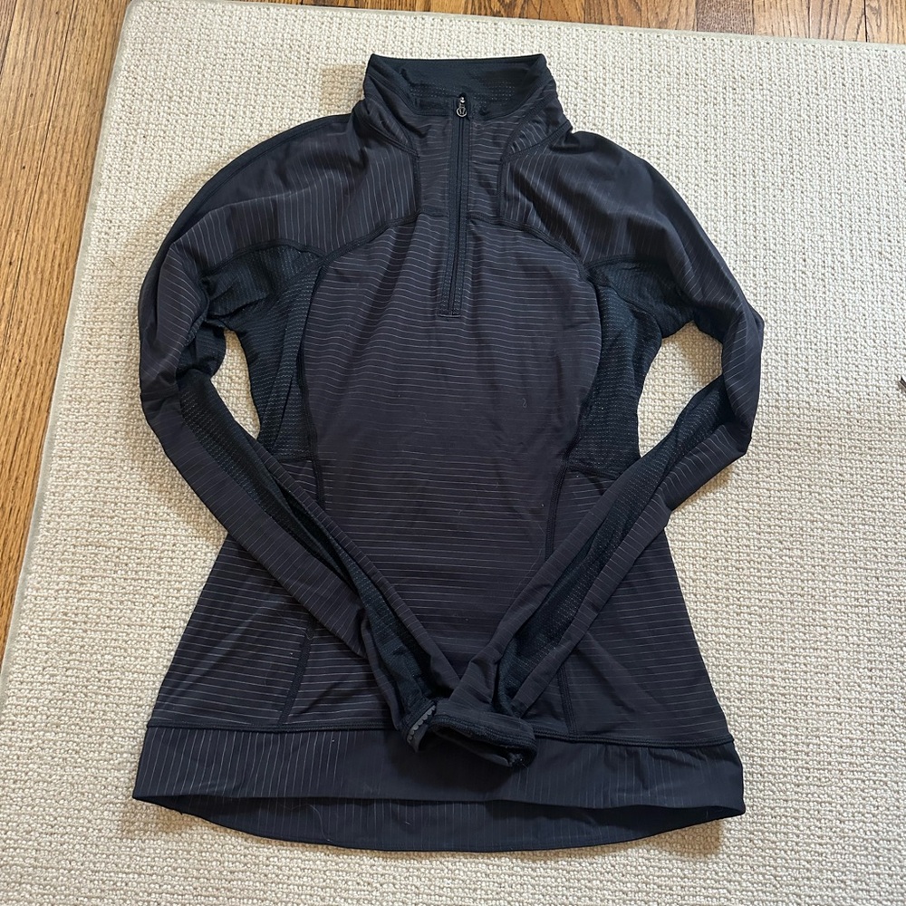 Black Quarter-Zip Pullover